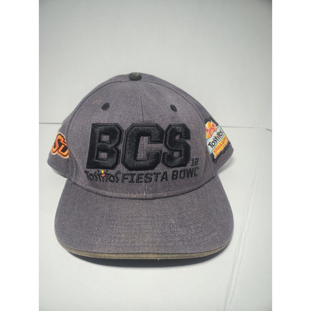 Nike True Hat 2012 BCS Tostitos Fiesta Bowl Oklahoma State OSU Gray Snapback Cap